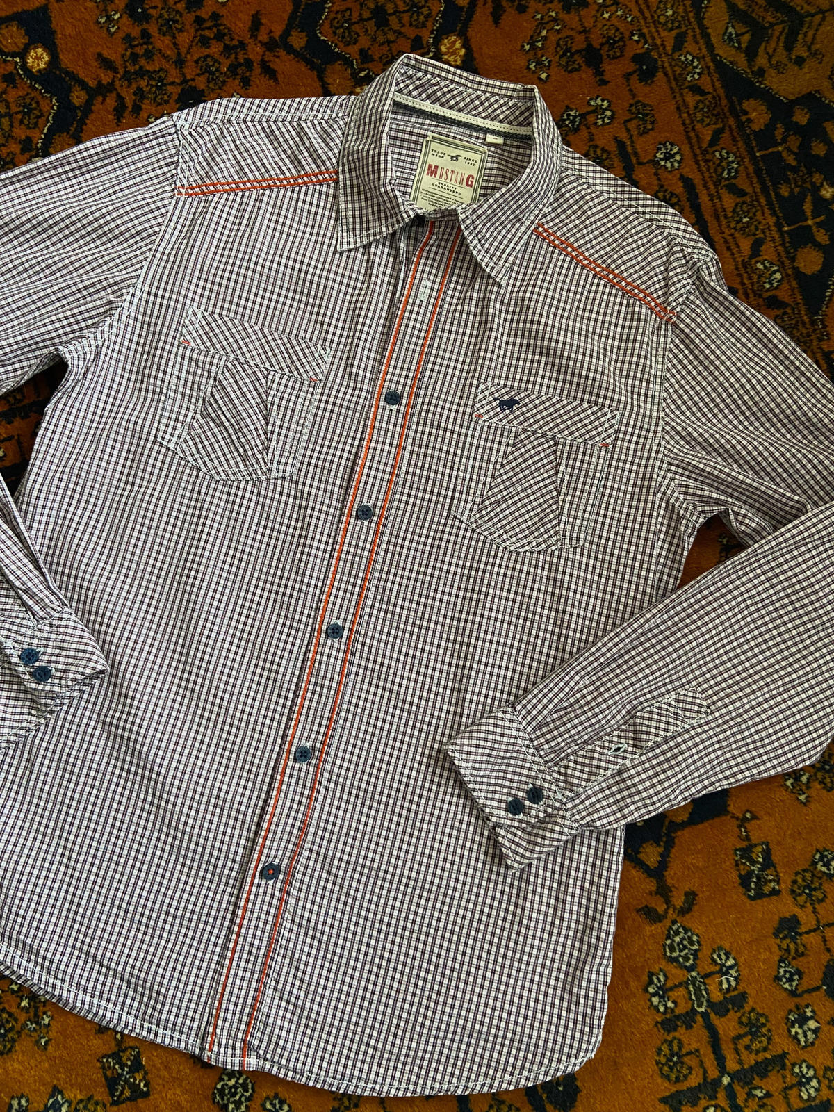 Vintage 90s Mustang Western Shirt