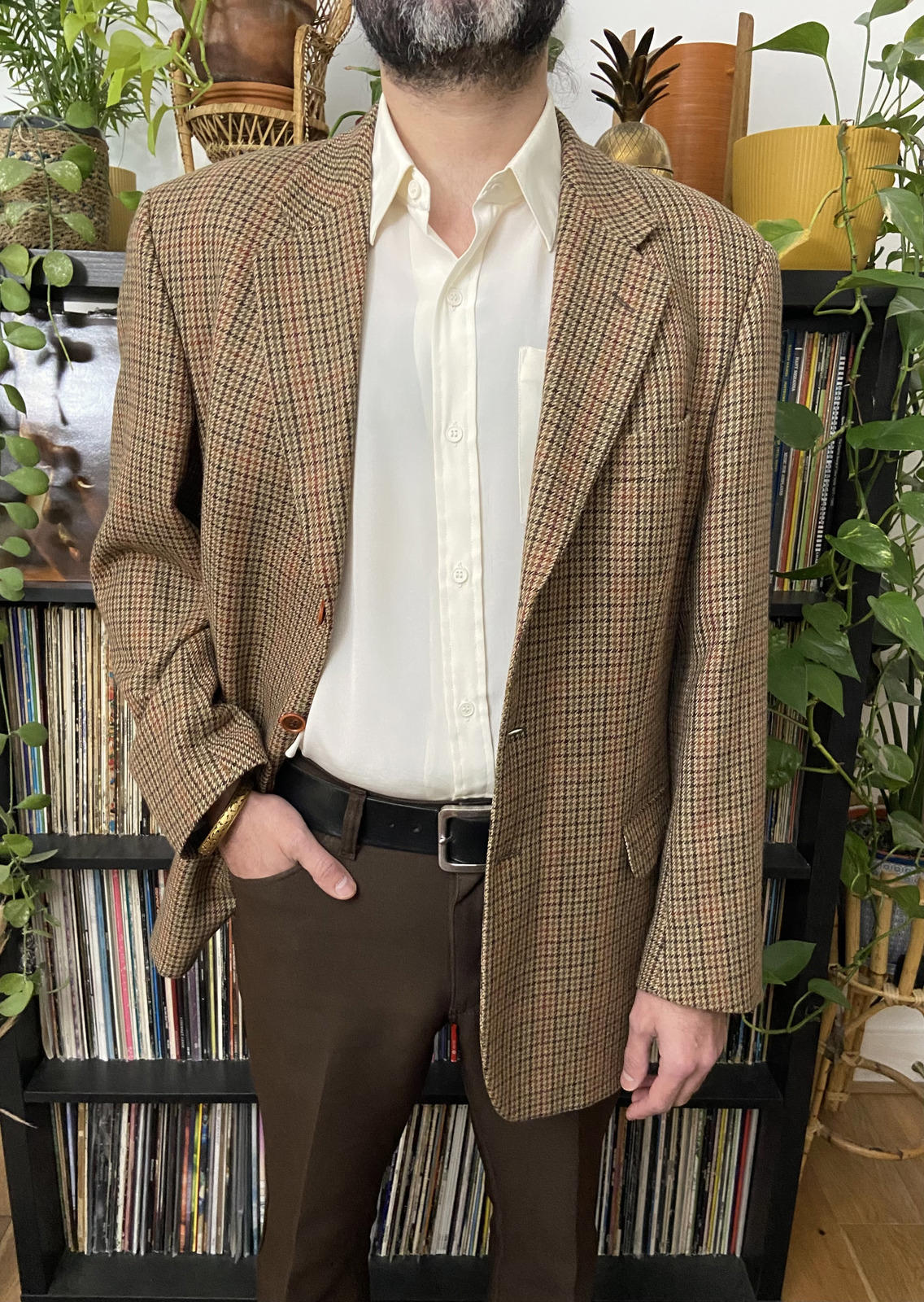 Vintage Dehavilland Tweed Blazer Jacket