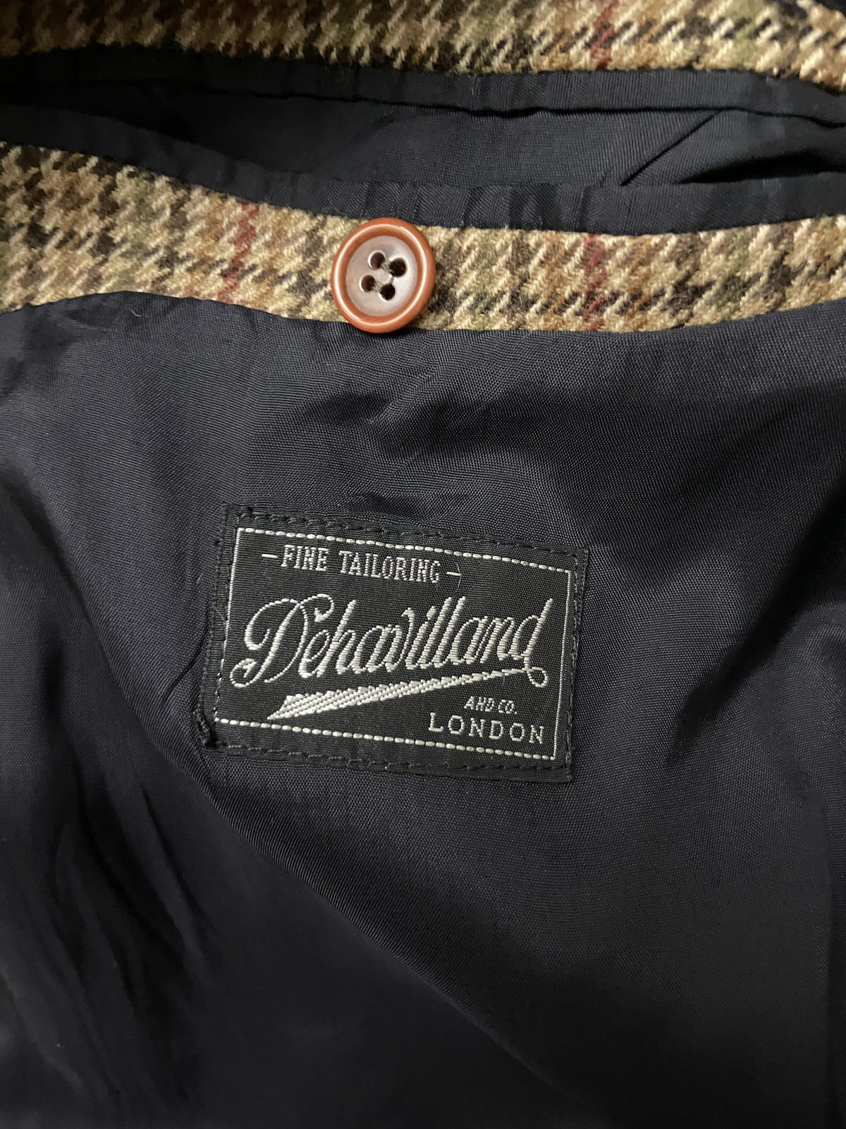 Vintage Dehavilland Tweed Blazer Jacket