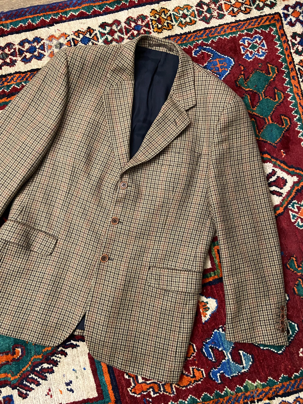 Vintage Dehavilland Tweed Blazer Jacket