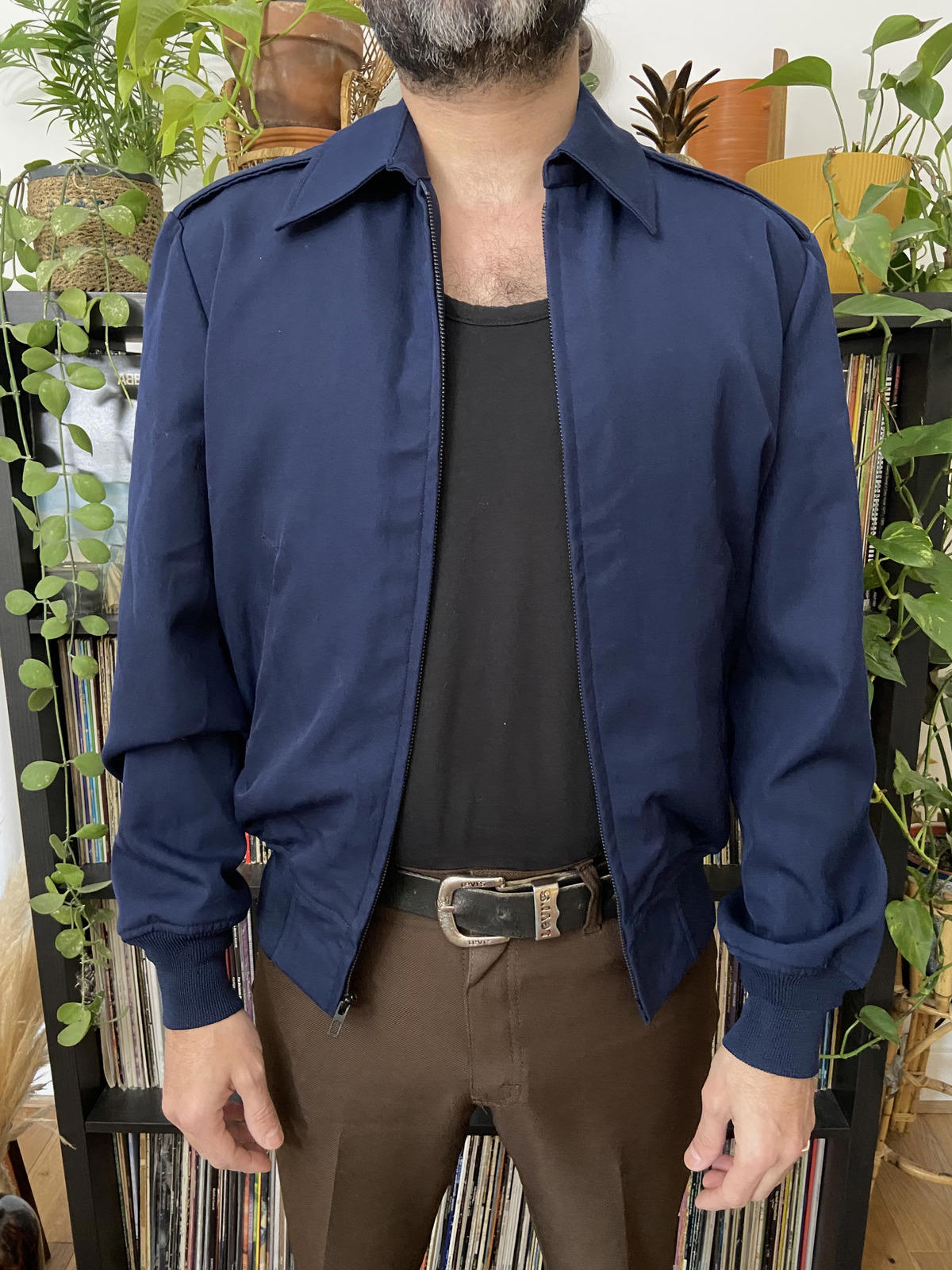 Vintage Navy Airforce Jacket With Removable Liner