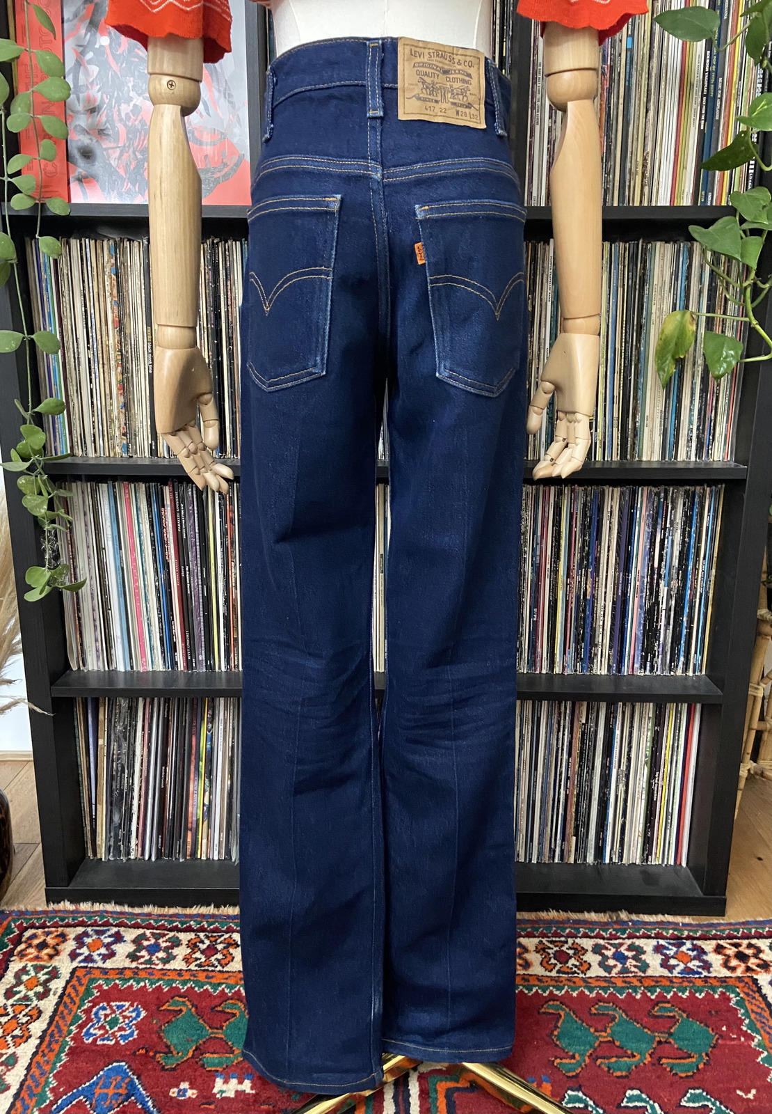 Vintage Levis 417 Orange Tab Bootcut Jeans W29