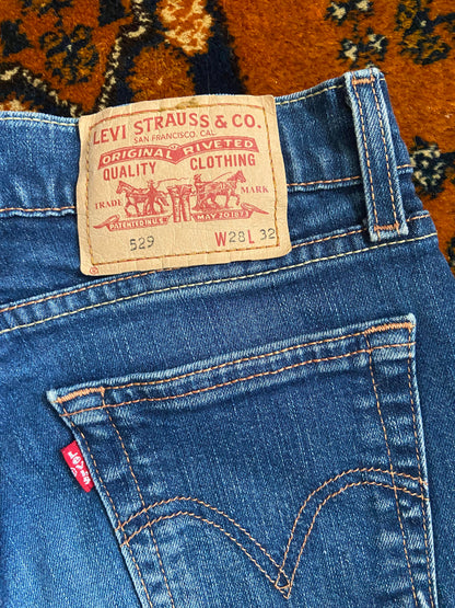 Vintage Levis 529 Curvy Bootcut Jeans W28