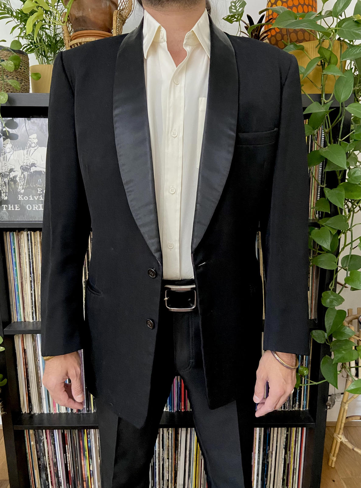 Vintage 1960s Alexandre Black Men's Formal Jacket