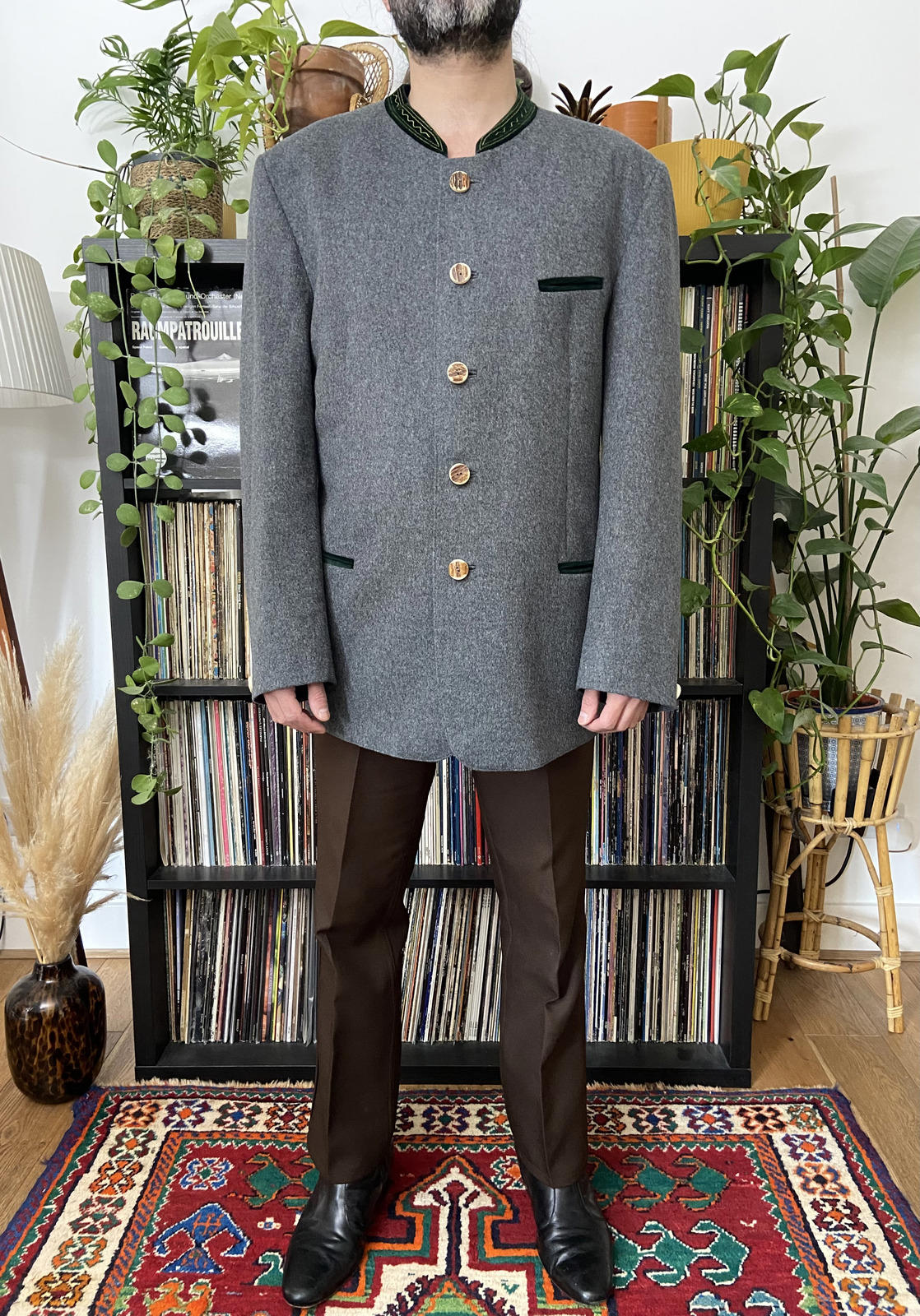 Vintage Grey Deadstock Tyrolean Jacket