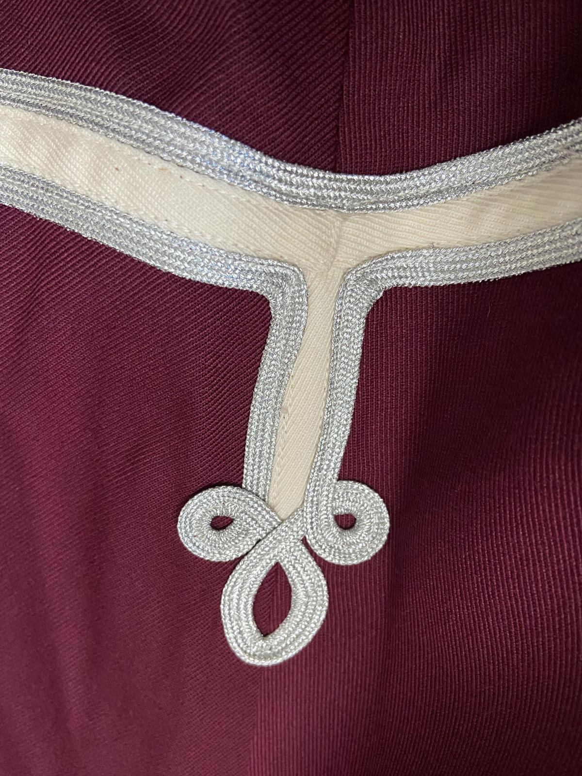 Vintage Burgundy Marching Band Swing Skirt