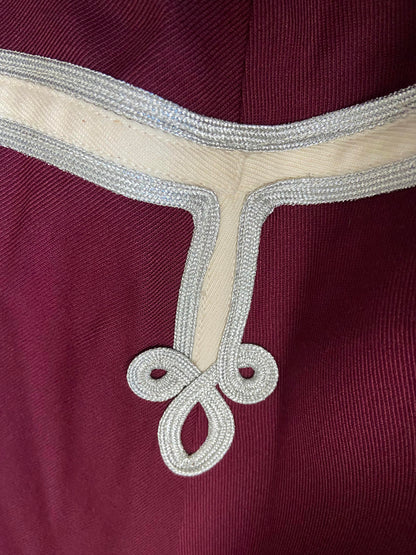 Vintage Burgundy Marching Band Swing Skirt