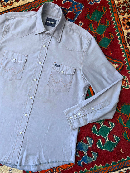 Vintage 90s Pale Blue Wrangler Western
