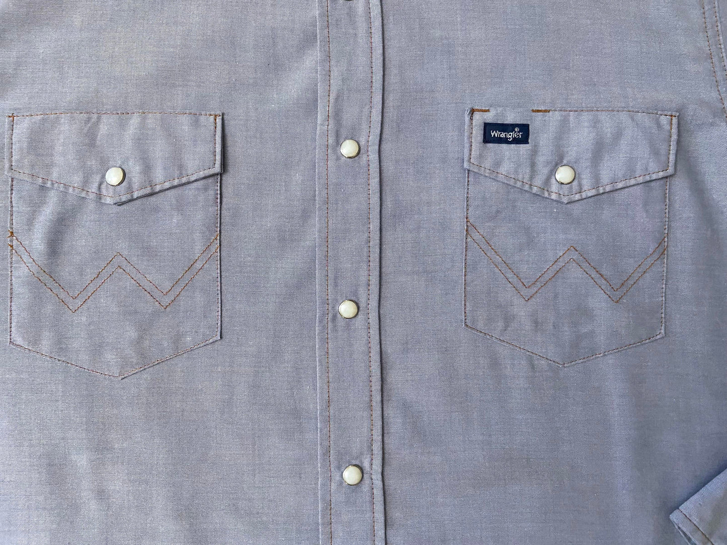 Vintage 90s Pale Blue Wrangler Western