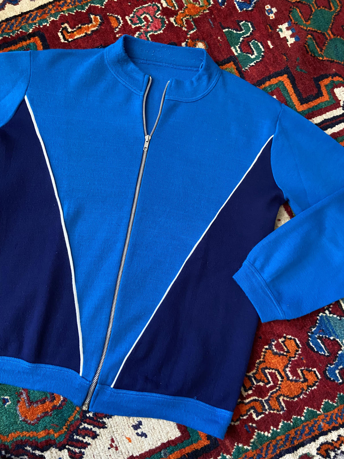 Vintage 1970s Blue & Navy Tracksuit