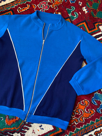 Vintage 1970s Blue & Navy Tracksuit