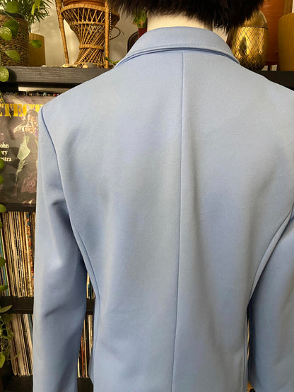 Vintage 1970s Pale Blue Blazer