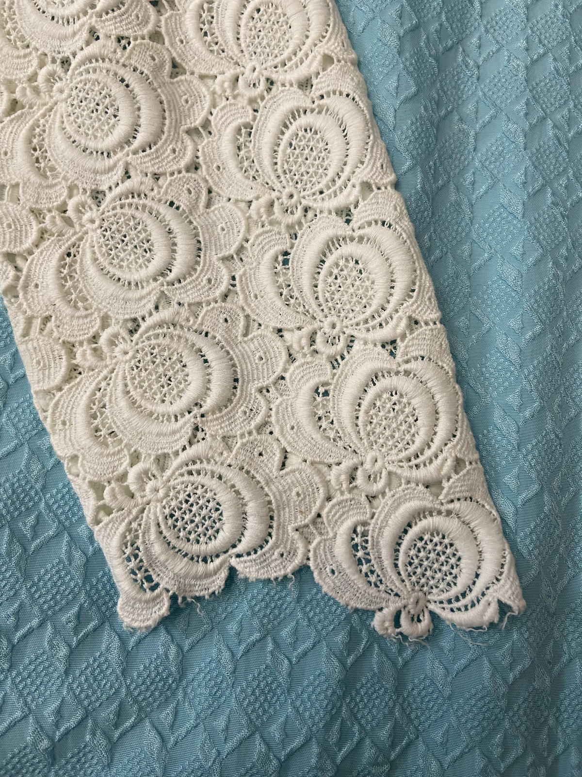 Vintage 1970s Lace Detail Prairie Dress