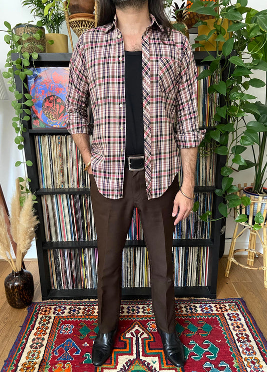 Vintage 1960s St Michael Checked Shirt