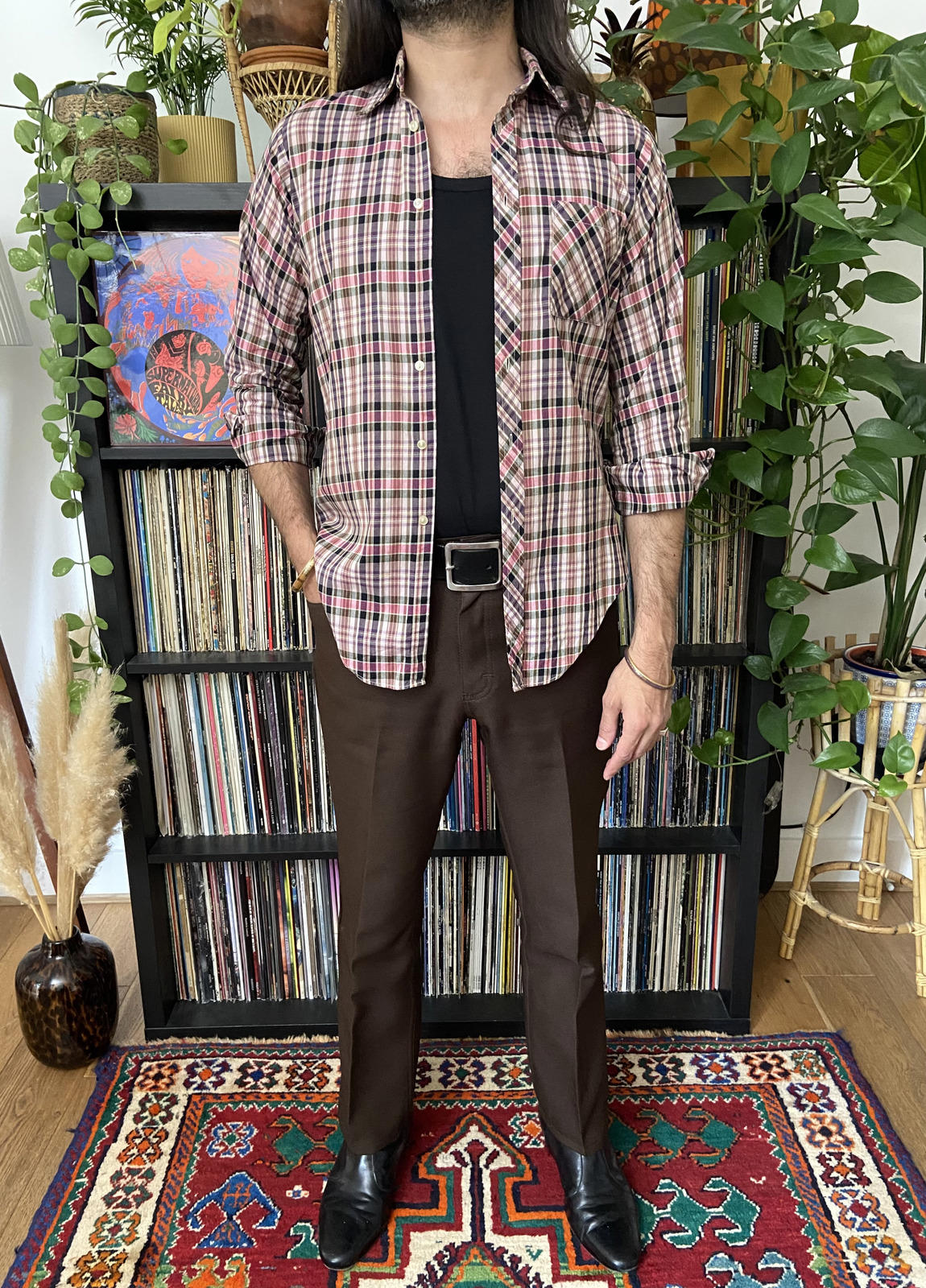 Vintage 1960s St Michael Checked Shirt