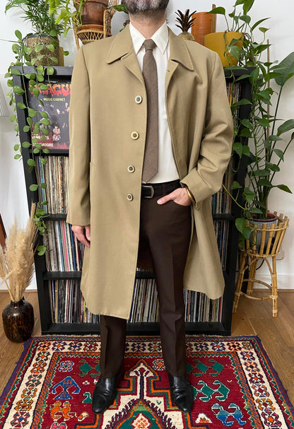 Vintage 1970s Beige Raincoat