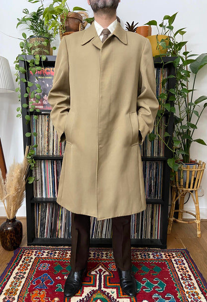 Vintage 1970s Beige Raincoat