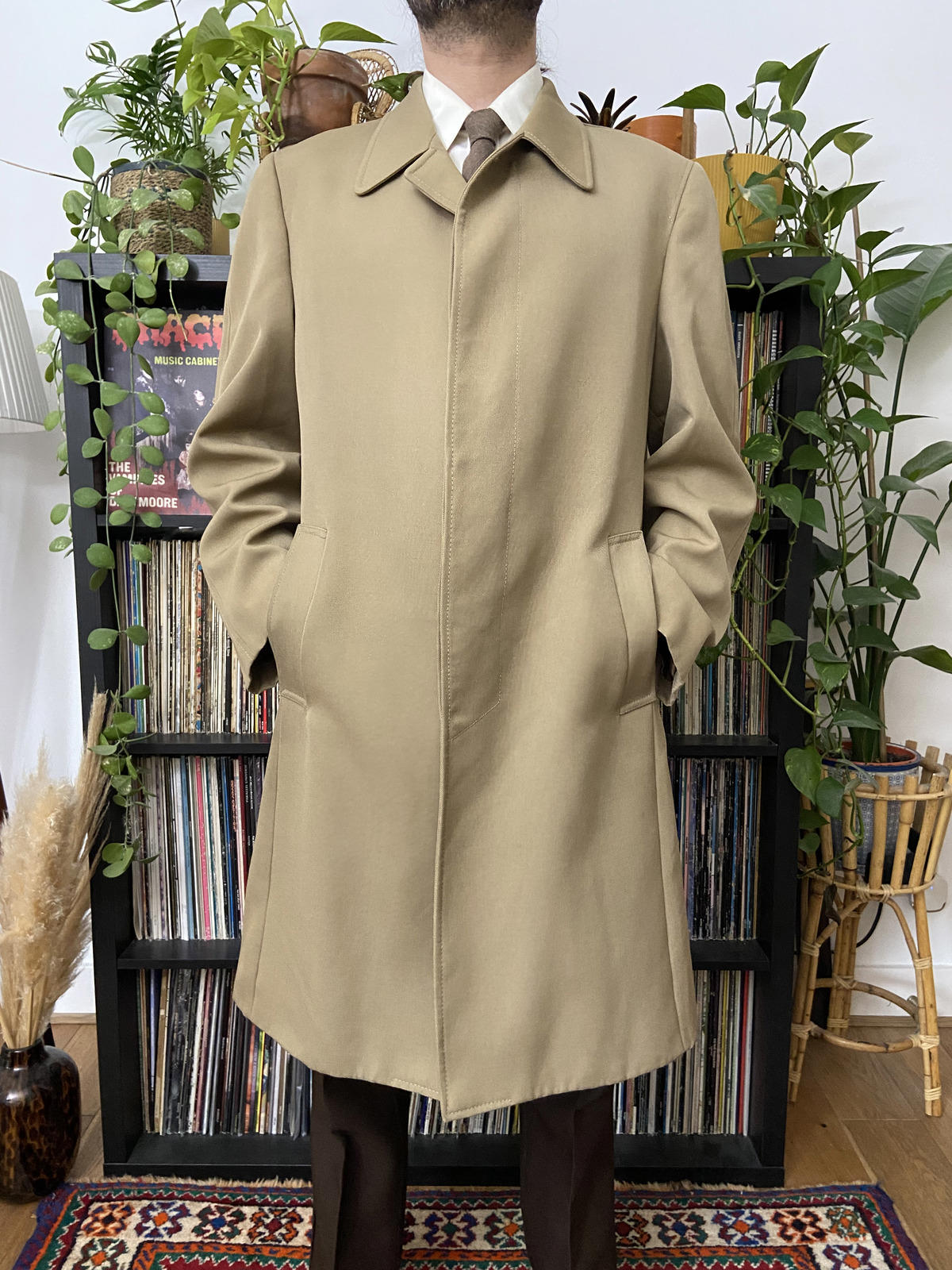 Vintage 1970s Beige Raincoat