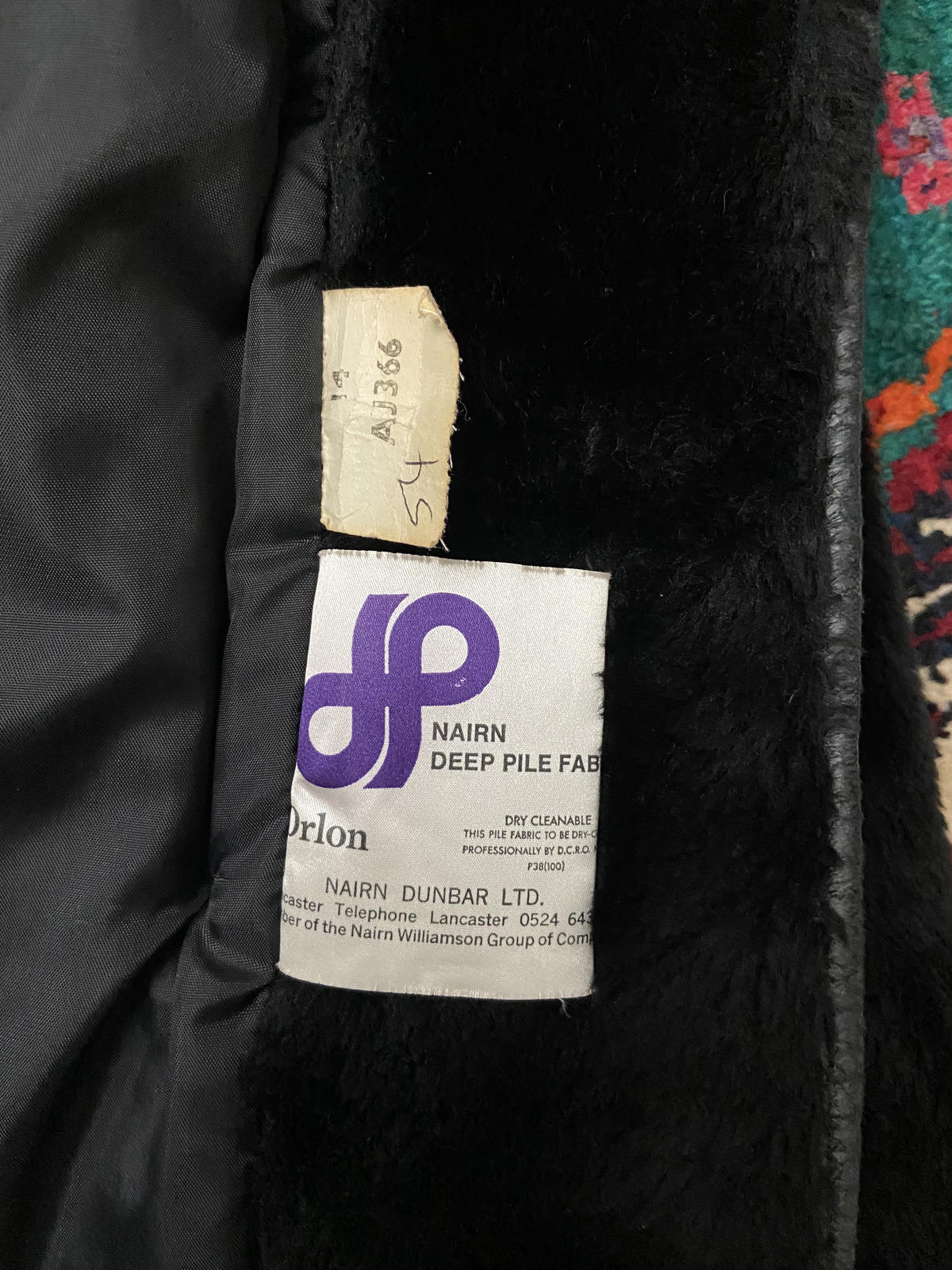 Vintage 1970s Black Faux Fur Coat