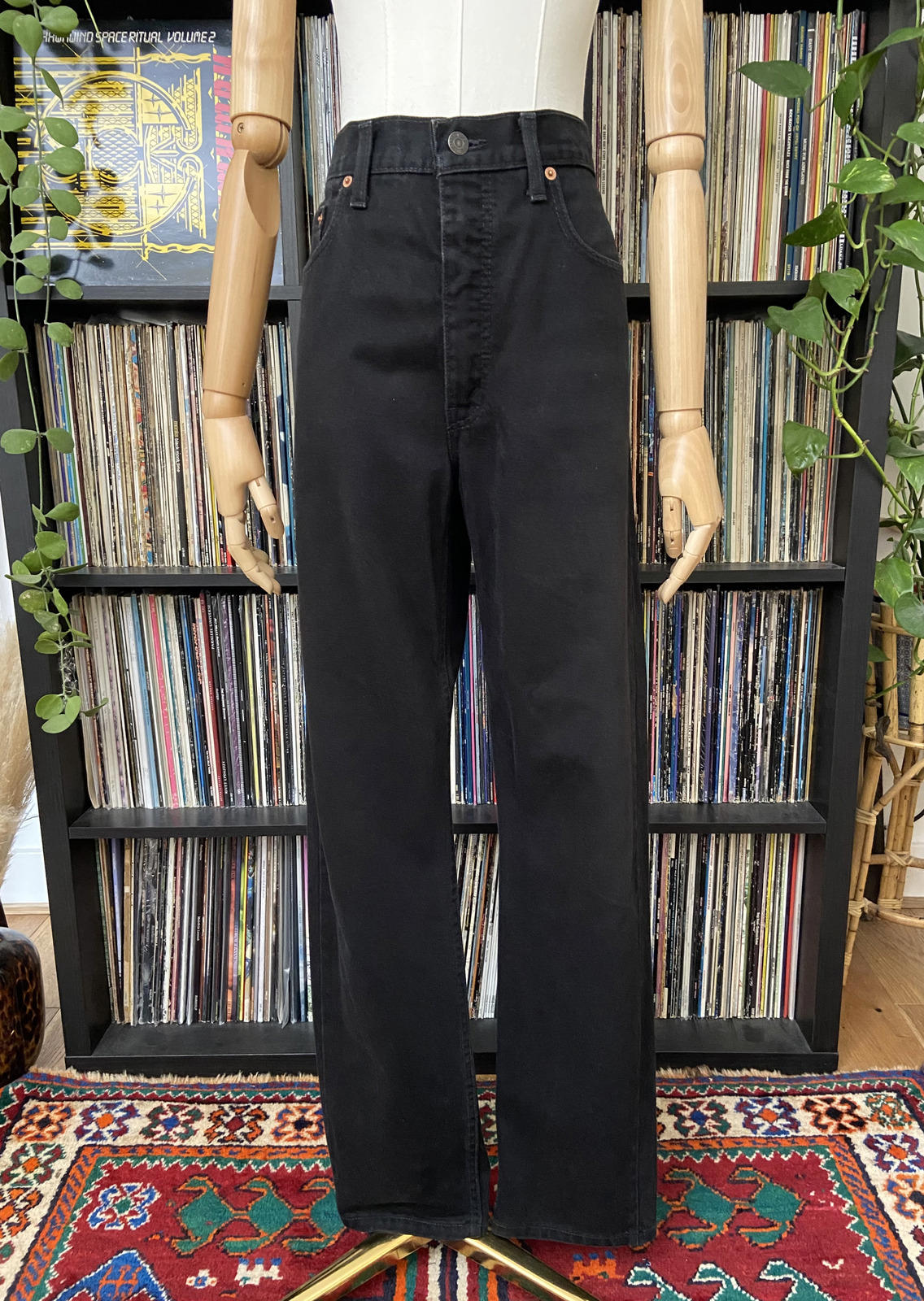 Vintage Levi's Black 615 Orange Tab Jeans W35