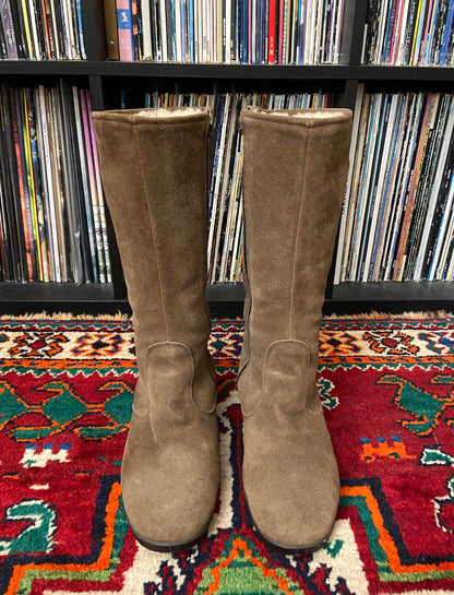 Vintage 1970s Morlands Suede Ankle Boots UK 7