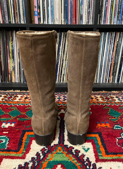 Vintage 1970s Morlands Suede Ankle Boots UK 7