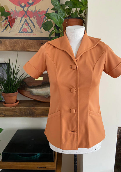 Vintage 1970s Structured Shirt Jacket
