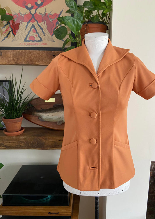 Vintage 1970s Structured Shirt Jacket