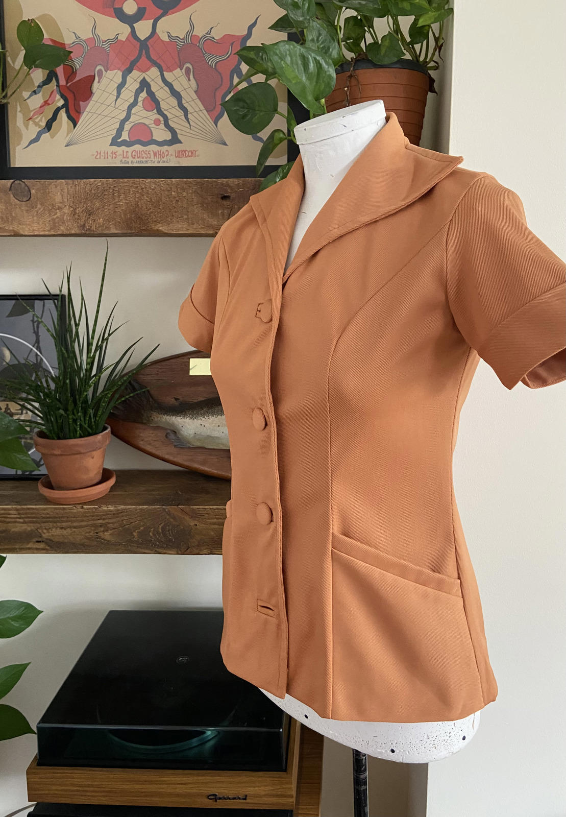 Vintage 1970s Structured Shirt Jacket