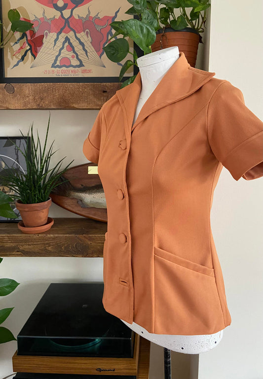 Vintage 1970s Structured Shirt Jacket