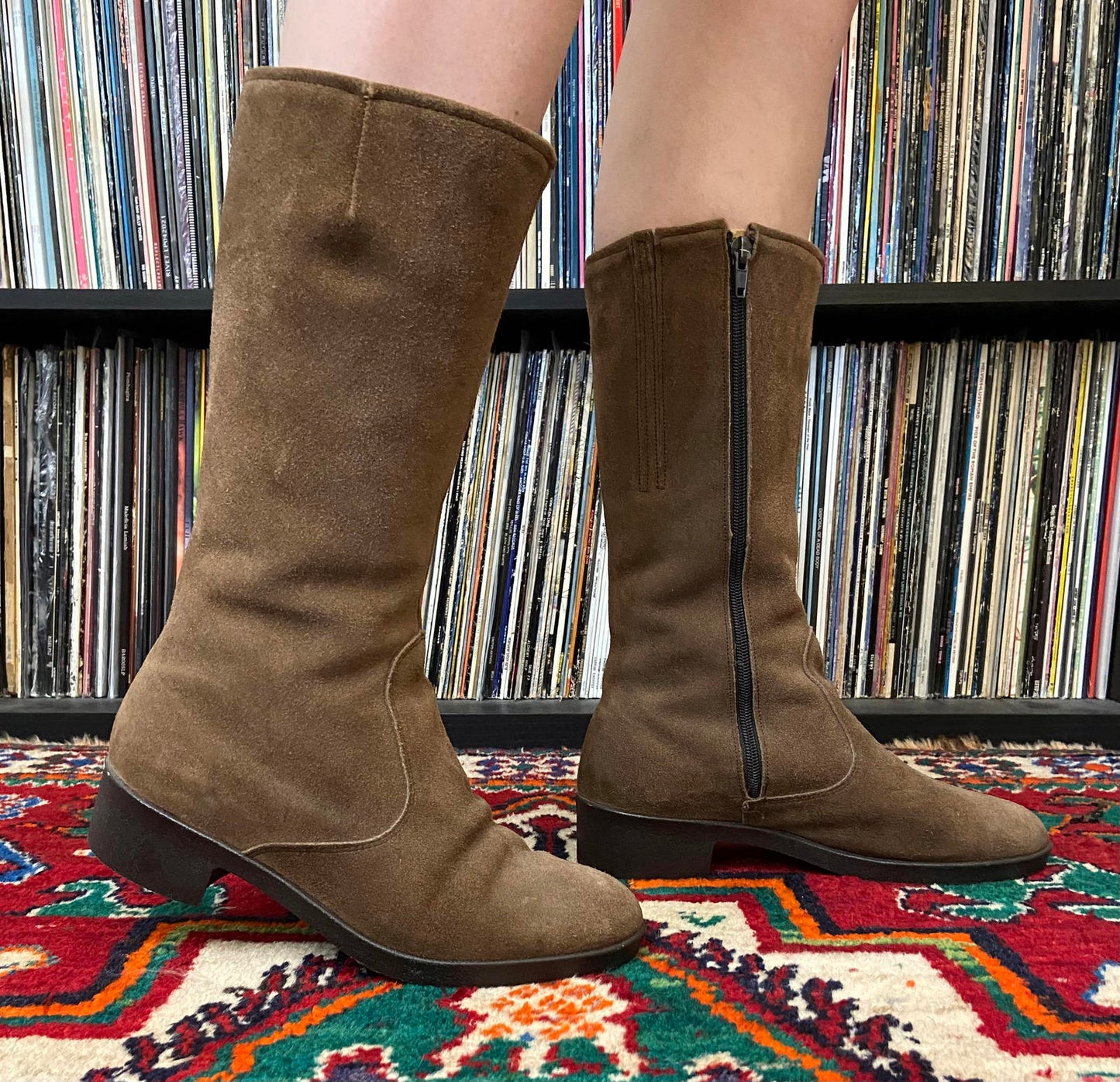 Vintage 1970s Morlands Suede Ankle Boots UK 7
