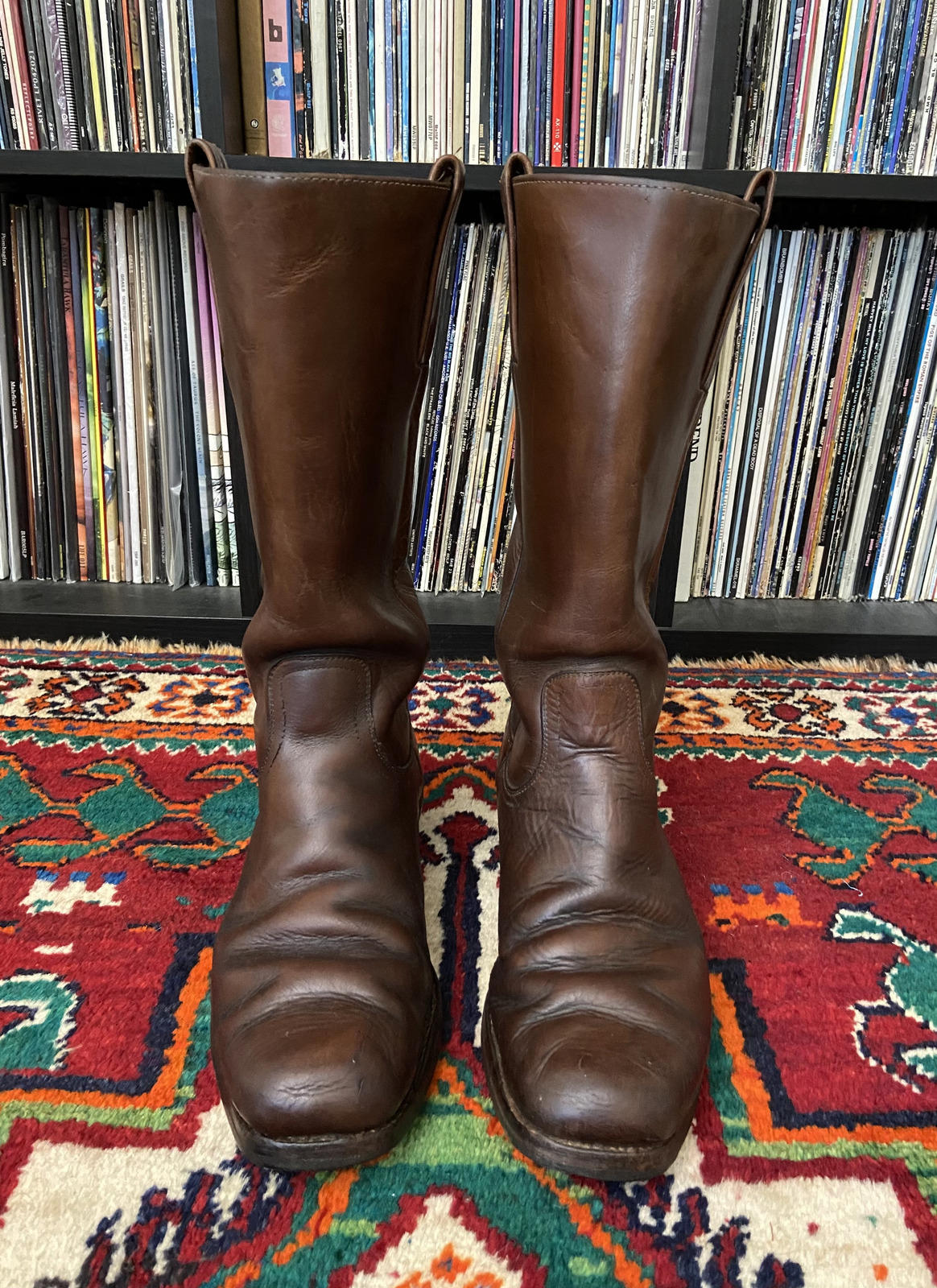 Vintage 1970s Black Label Frye Campus Boots UK 9