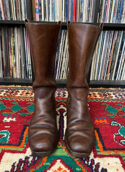 Vintage 1970s Black Label Frye Campus Boots UK 9