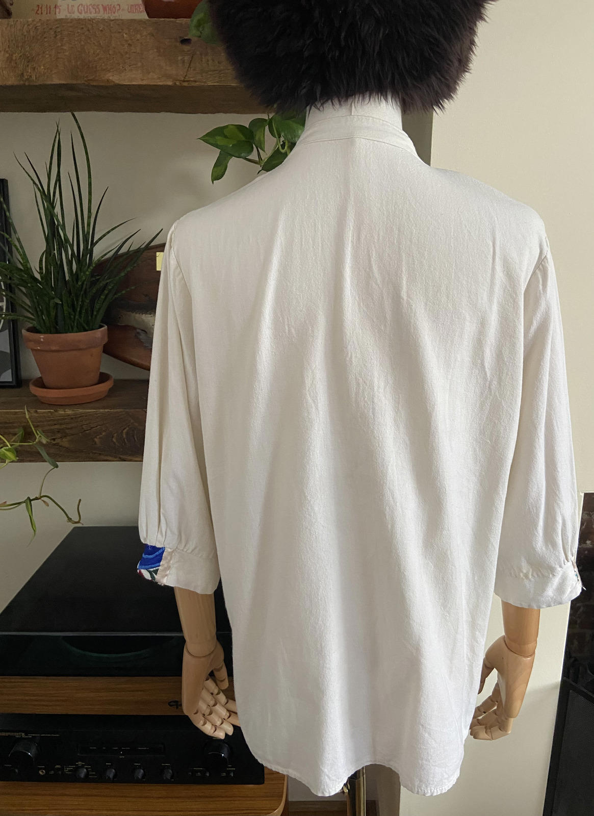 Vintage Mexican Embroidered Huipil Top