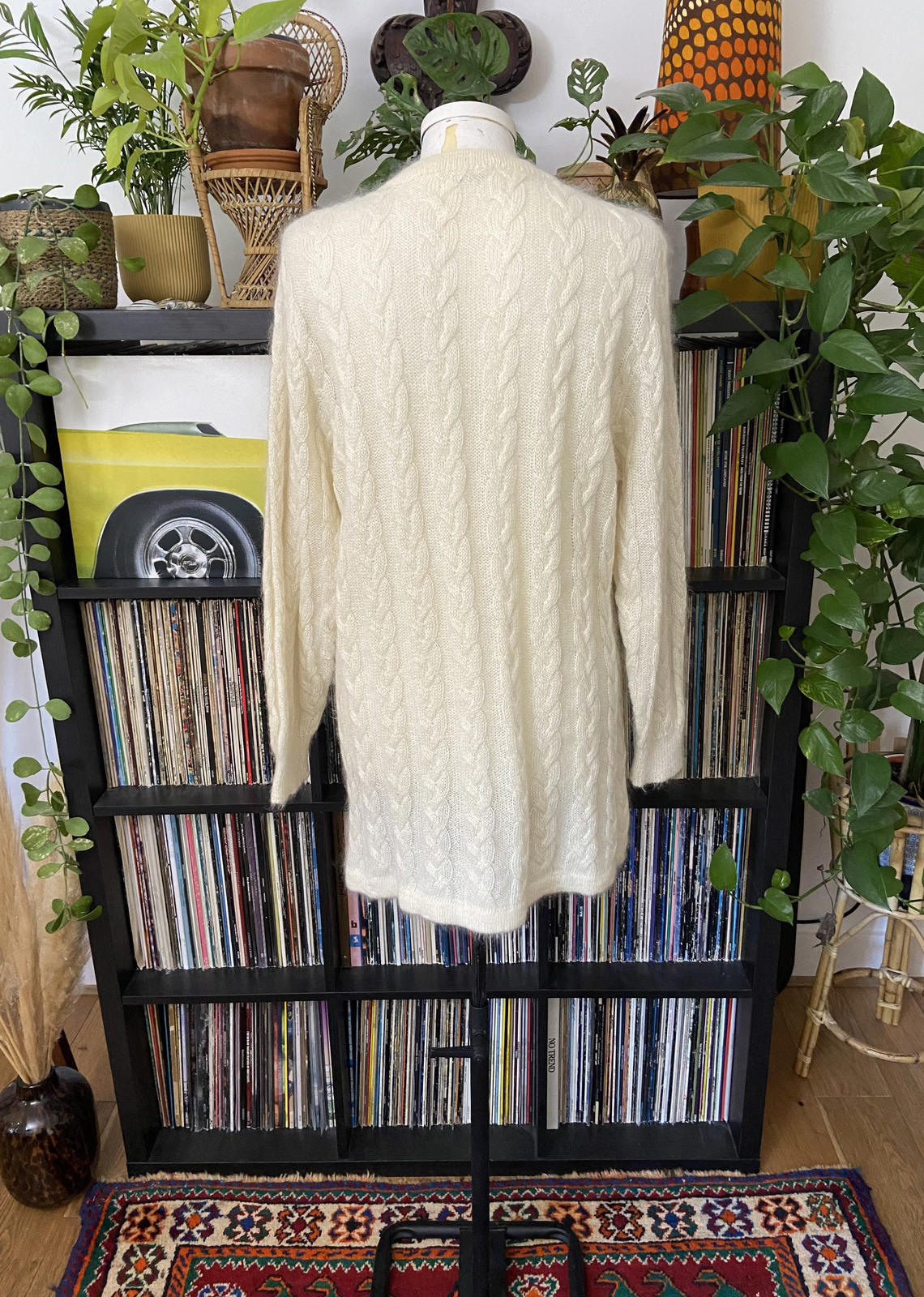 Vintage Italian Cable Knit Mini Dress