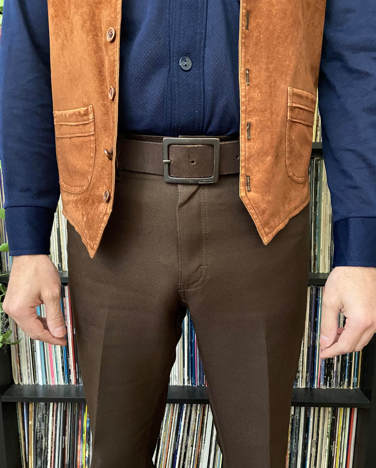 Vintage Brown Wrangler Belt
