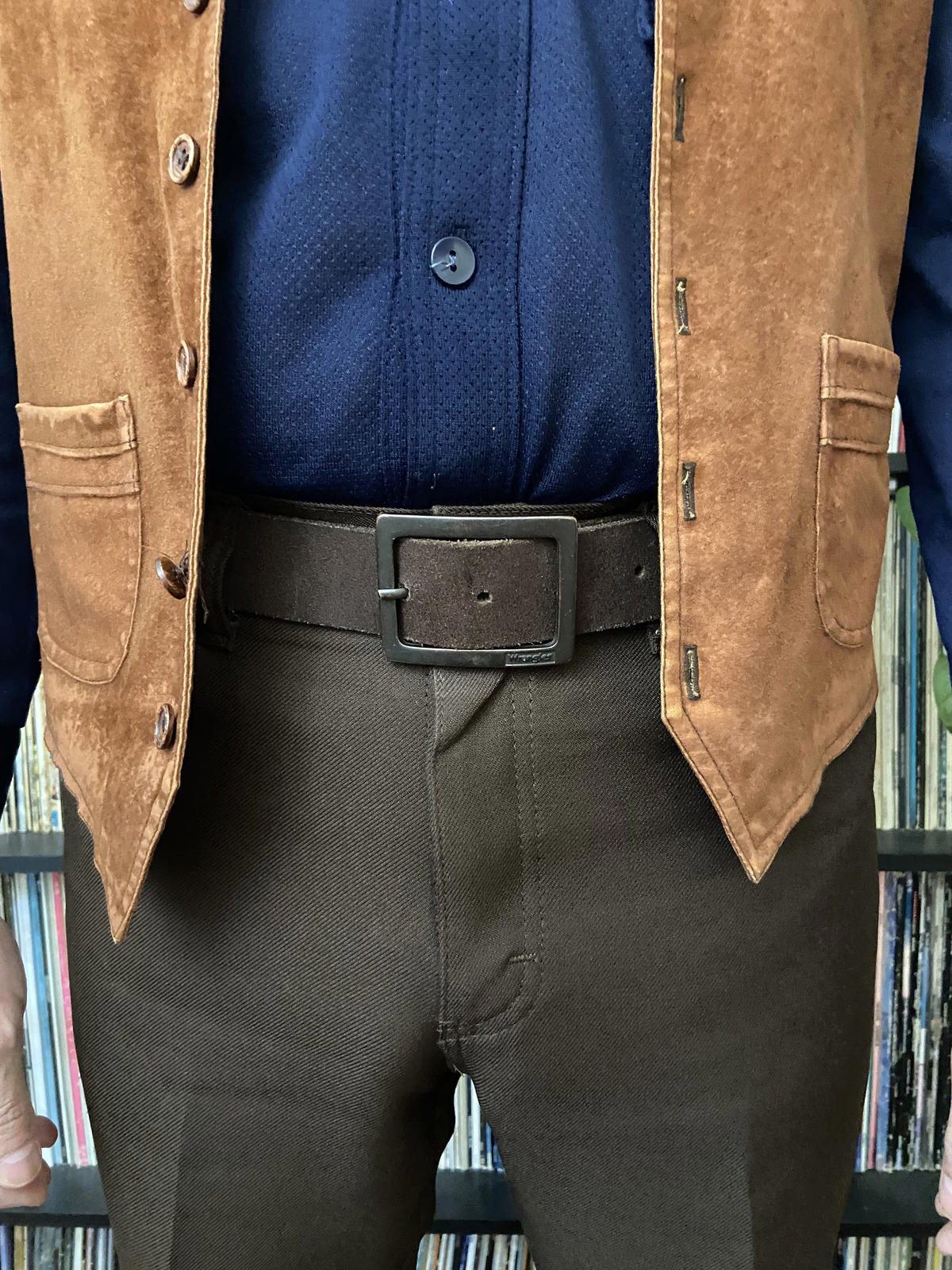 Vintage Brown Wrangler Belt