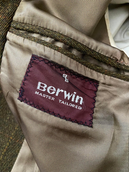 Vintage 1970s Berwin & Berwin Tweed Blazer Jacket
