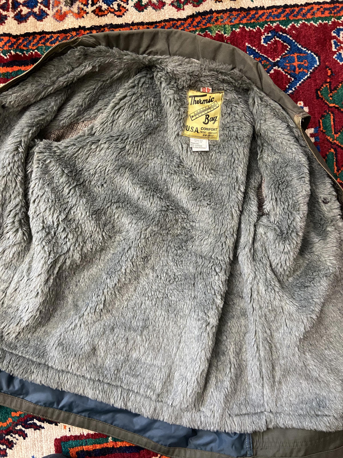 Vintage 1980s Thermic Bag Field Jacket With Removable Lining
