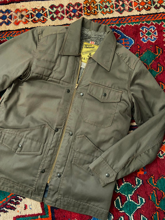 Vintage 1980s Thermic Bag Field Jacket With Removable Lining