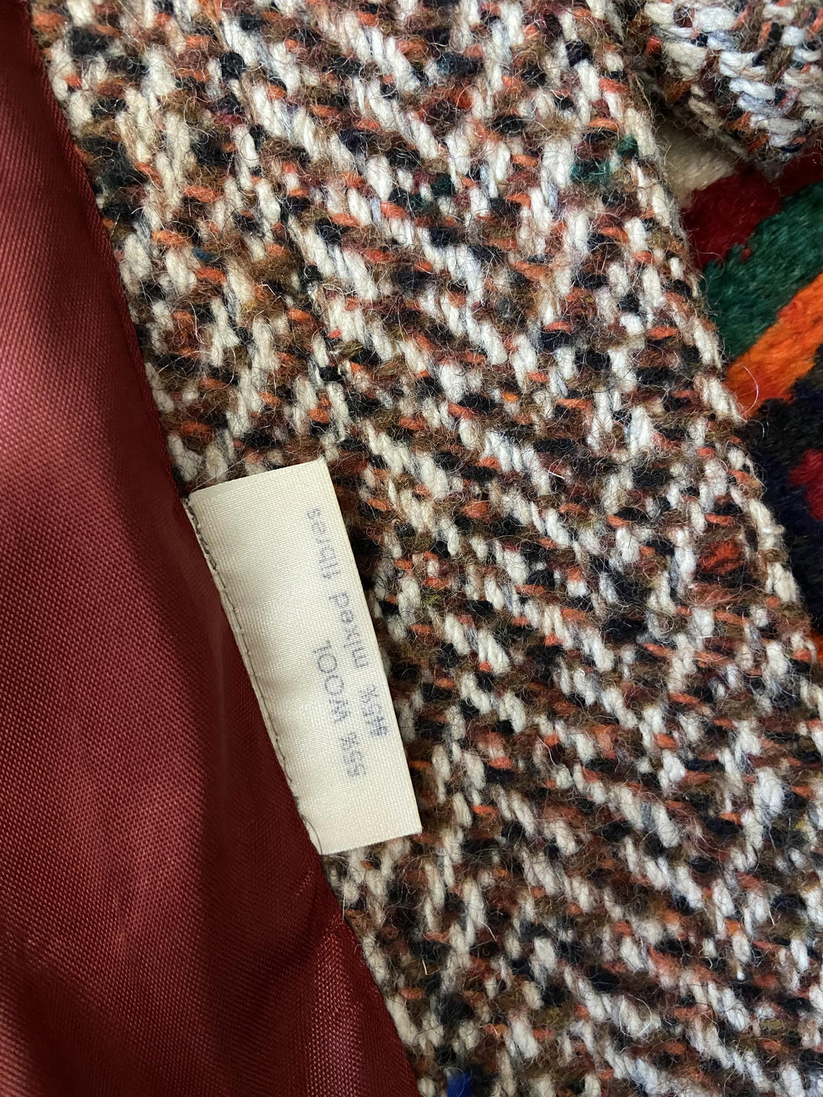 Vintage 1970s Tweed Penny Lane Coat