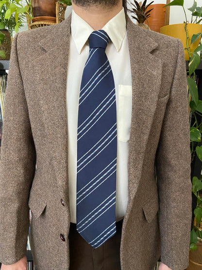 Vintage Giorgio Armani Woven Pattern Silk Tie