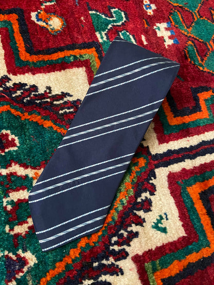 Vintage Giorgio Armani Woven Pattern Silk Tie