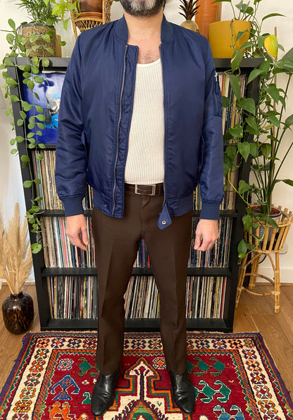 Vintage 2000s Navy MA1 Bomber Jacket