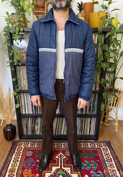 Vintage 1980s Quilted Jacket With Removable Arms