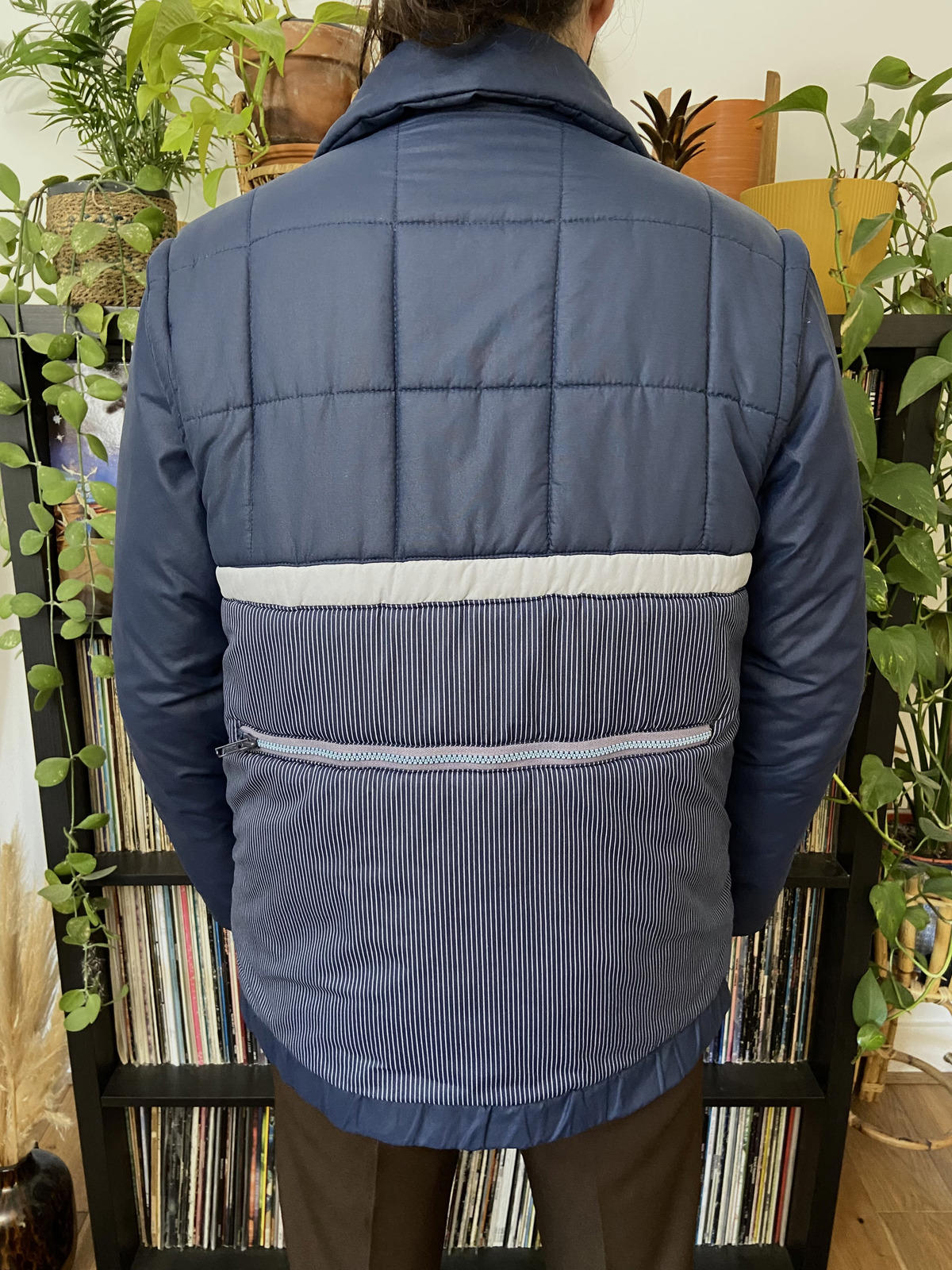 Vintage 1980s Quilted Jacket With Removable Arms