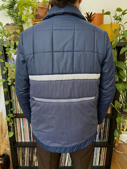 Vintage 1980s Quilted Jacket With Removable Arms