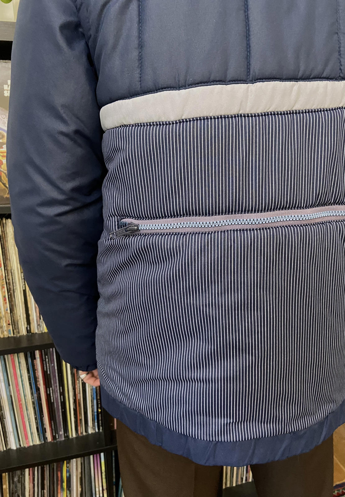 Vintage 1980s Quilted Jacket With Removable Arms