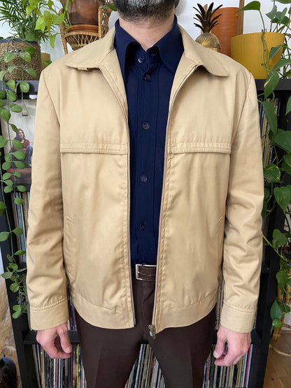 Vintage 1970s Beige Italian Sports Jacket