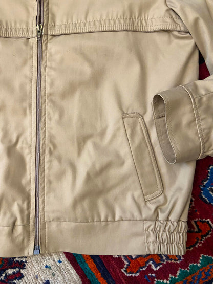 Vintage 1970s Beige Italian Sports Jacket